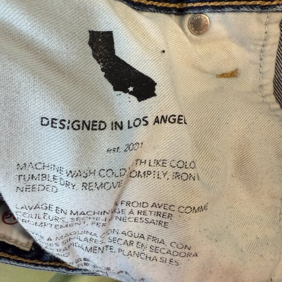 AG Adriano Goldschmied Ex Boyfriend Jeans Slouchy Slim Blue Size 28 - Picture 11 of 12